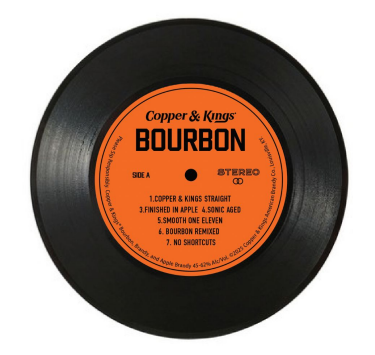 Copper & Kings Bourbon Vinyl Coaster